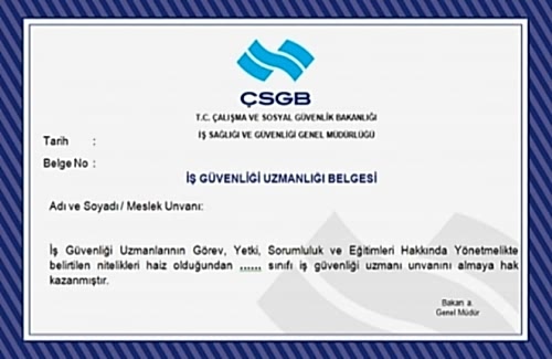 İş Sağlığı ve Güvenliği Sertifikası Nasıl Alınır